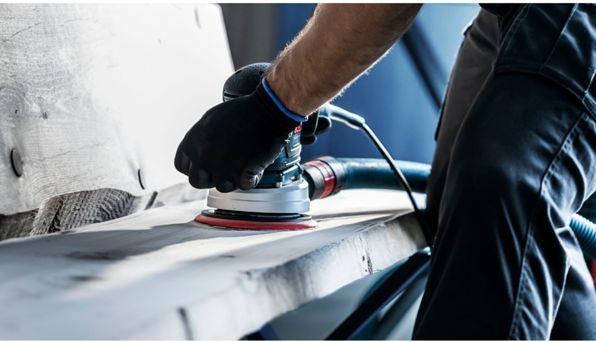 Actual product image Bosch Professional Zubehör Expert M480 Sanding net for random orbital sander, 150 mm, G 240, 5 pieces (240)