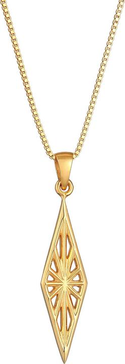 Immagine prodotto Kuzzoi Collana Uomo Rombo Marquise Ornamento Look Usato Argento 925 (Argento 925, 60 cm)
