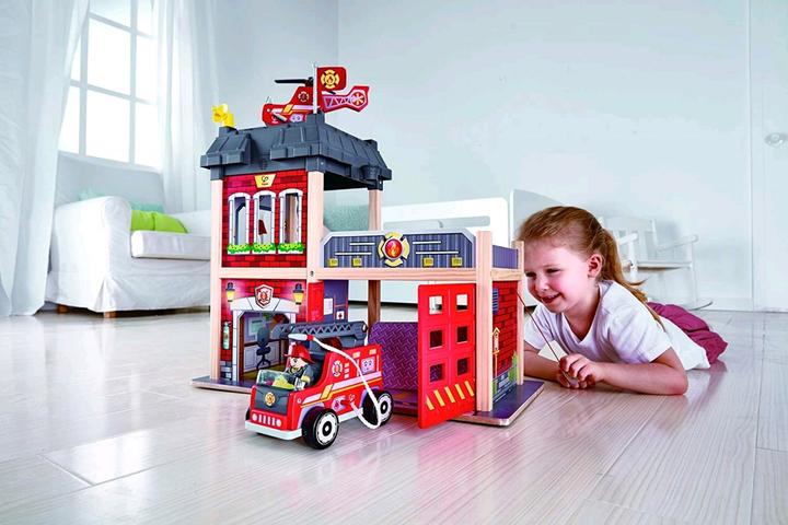 Actual product image Hape Big city fire station