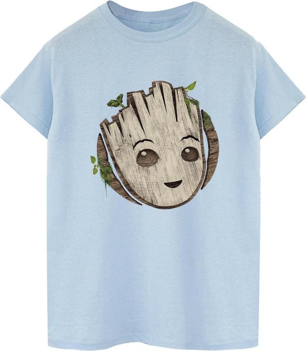 Image du produit - T-shirt AM GROOT WOODEN HEAD - Femme (S)
