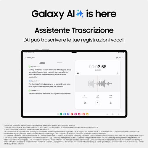 Actual product image Samsung Galaxy Tab S9 WiFi (WLAN only, 11", 128 GB, Graphite grey)