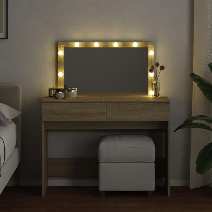 Image du produit VidaXL Coiffeuse avec éclairage LED (100 x 40 x 120 cm)