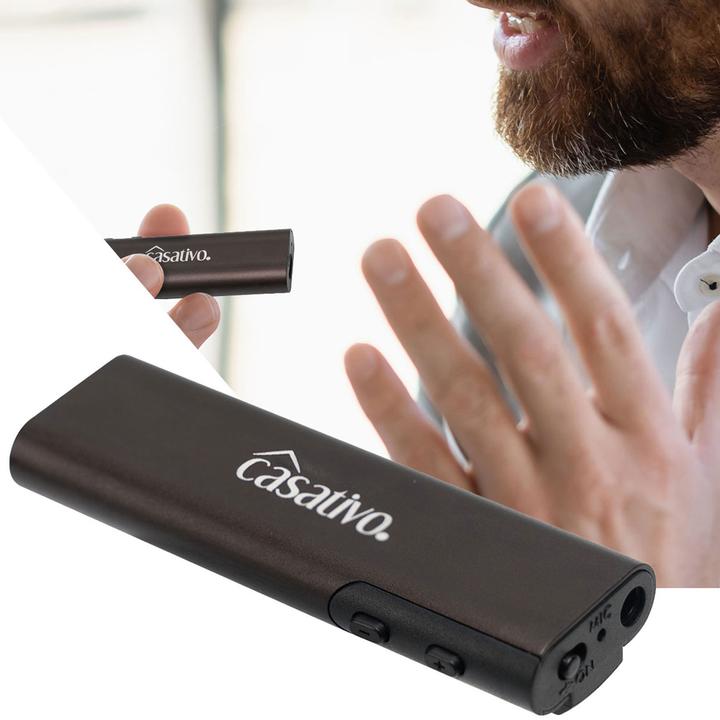 Immagine prodotto Casativo Registratore vocale digitale ad attivazione acustica per interviste e registrazioni (8 GB)