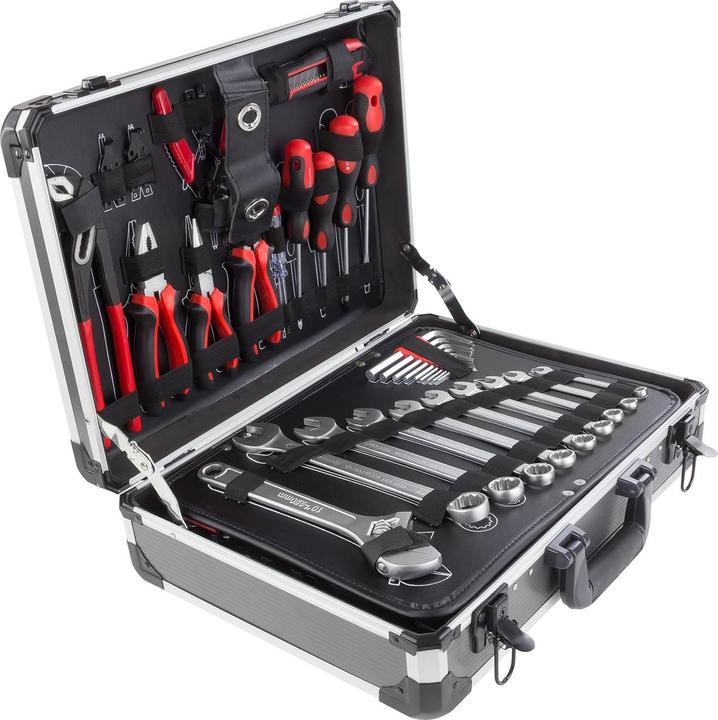 Image du produit Dema Mallette à outils en aluminium avec outils 176 pcs. (176 pièces)