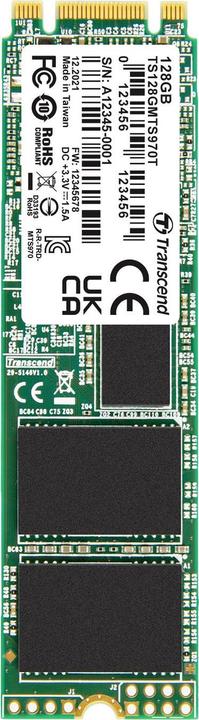 Produktbild Transcend MTS970T 128 GB Interne M.2 SATA SSD 2280 SATA III Retail TS128GMTS970T (128 GB, M.2 2280)