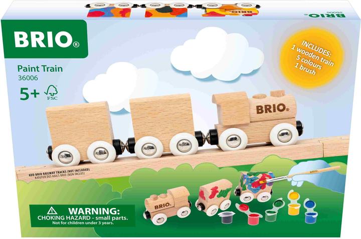 Actual product image Ravensburger BRIO - Wooden train to colour in