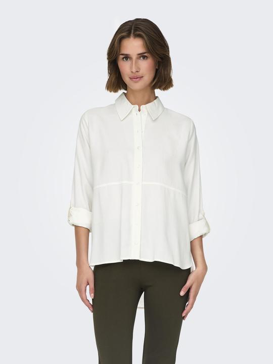 Image du produit JdY Coupe normale Col chemise Poignets retournés Coupe volumineuse des manches Chemise (XS)