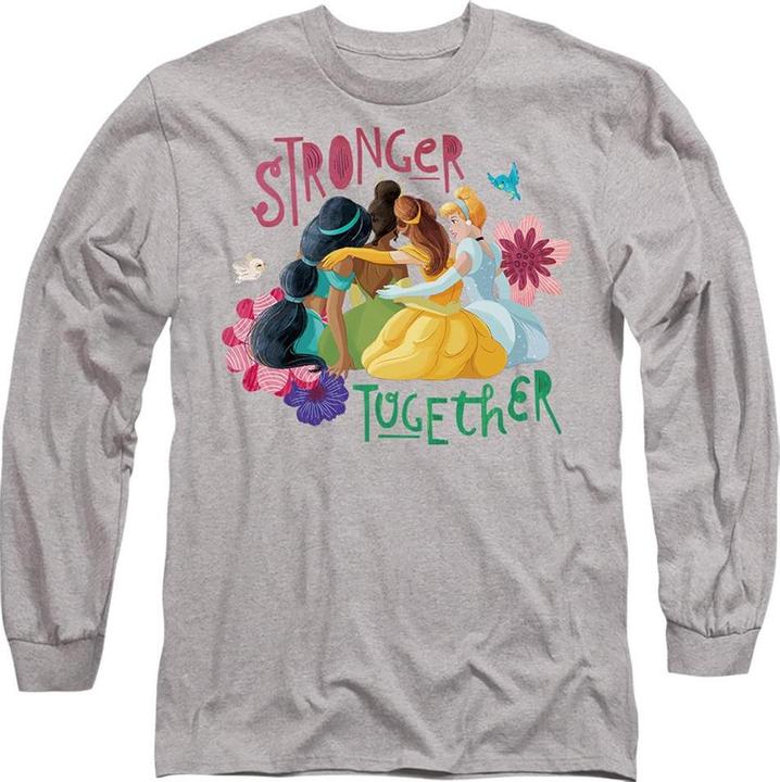 Immagine prodotto Disney Princess Stronger Together Maglietta Jasmine, Tiana e Belle Adulto Unisex (S)