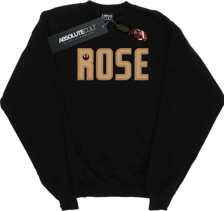 Actual product image Star Wars Mens The Rise Of Skywalker Rose Text Logo Sweatshirt (XXL)