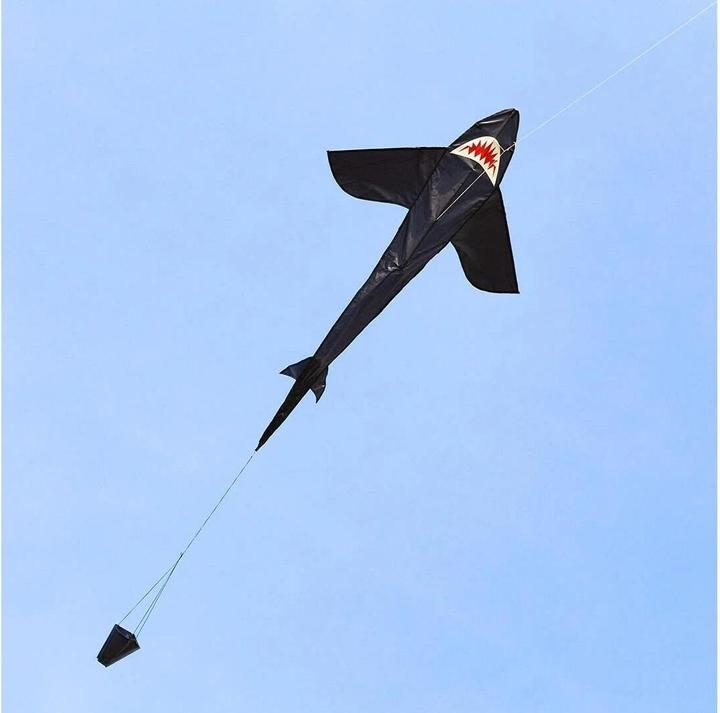 Produktbild Invento Drachen Ecoline Shark Kite 95x150 cm, ab 5 Jahren, inkl. Griff mit 25 m Schnur