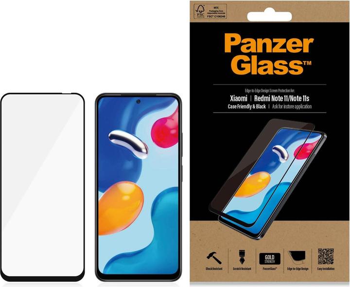 Actual product image PanzerGlass Case Friendly (1 Piece, Xiaomi Redmi Note 11S, Xiaomi Redmi Note 11)
