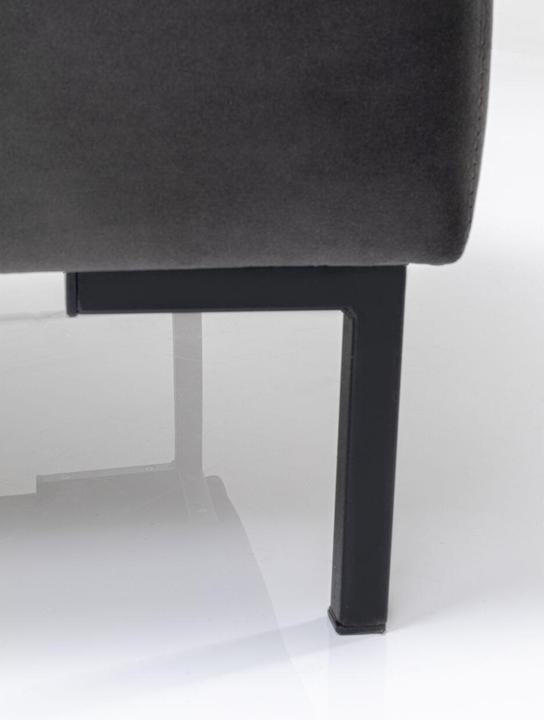 Image du produit Kare Design Tabouret Gianni Velvet Gris Noir (130 cm)