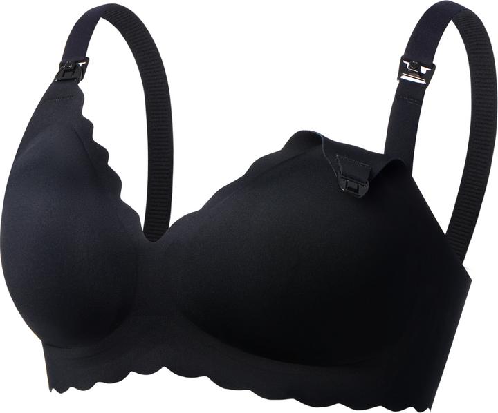 Produktbild Momcozy YN46 Seamless Support Floral Nursing Bra Black M (M)