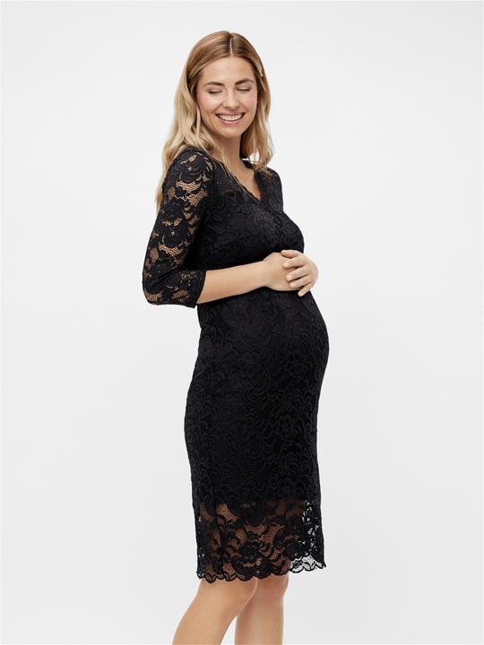 Image du produit Mamalicious Robe de grossesse en dentelle à manches 3/4 (S)
