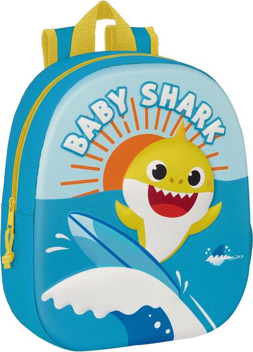 Actual product image Pinkfong School backpack Baby Shark 3D 27 x 33 x 10 cm Blue