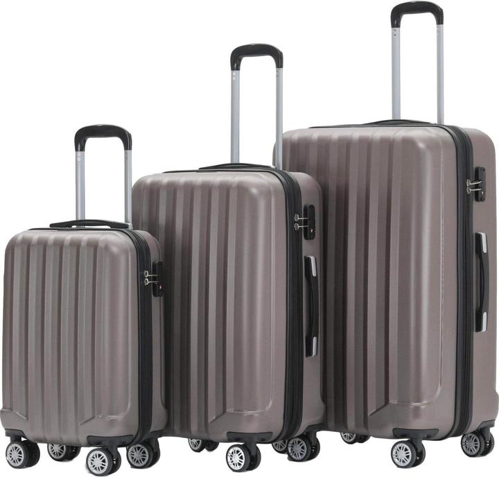 Produktbild Beibye Kofferset, 3-teilig, Coffee (M (50 - 90l), L (90 - 115l), XL (ab 115l))