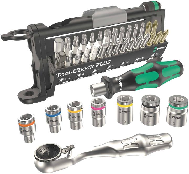 Productafbeelding Wera Bitset 39 stuks Tool-Check Plus (Zeskantbus TX M10, Zeskantbus TX M15, Zeskantbus TX M30, Kruis Phillips PH M1, Phillips kruis PH M2, Zeskantbus TX M25, Kruis Pozidriv PZ M1, Kruis Pozidriv PZ M2, Phillips kruis PH M3, Kruis Pozidriv PZ M3, Zeskantbus TX M20, Zeskantbus TX M40)