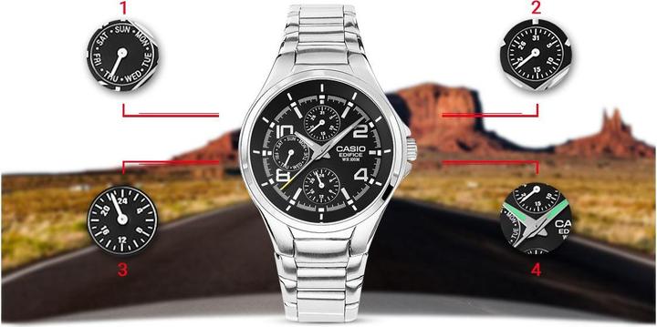 Image du produit Casio Edifice - EF-316D-1AVEG (Montre analogique, 41 mm)