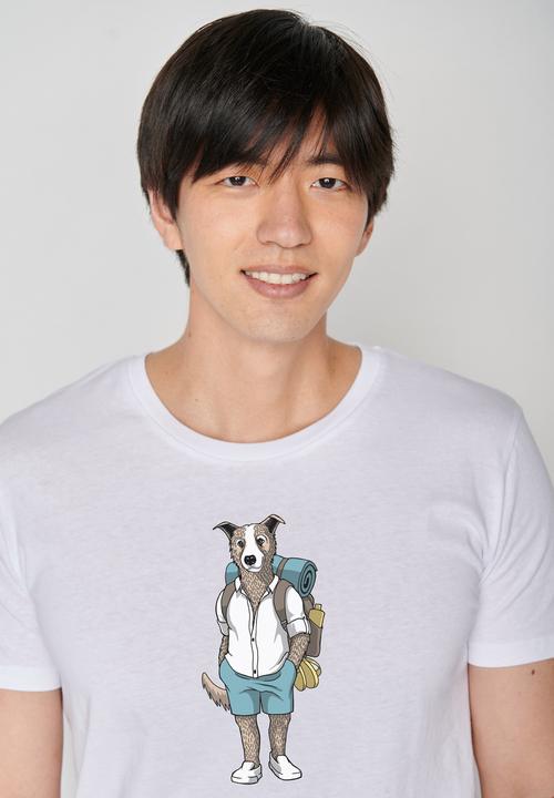 Actual product image Greenbomb Animal Dog Traveller Guide T-Shirt (L)