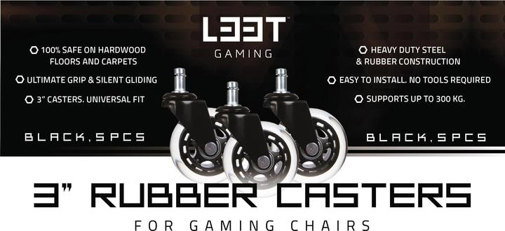 Produktbild L33T Rollen für Gaming-Stühle