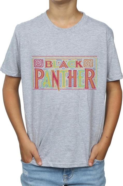 Actual product image Boys Black Panther Tribal Logo T-Shirt (152, 158)