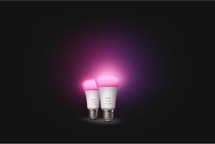 Produktbild Philips Hue White & Color Ambiance BT (E27, 9.50 W, 806 lm, 2 x, F)