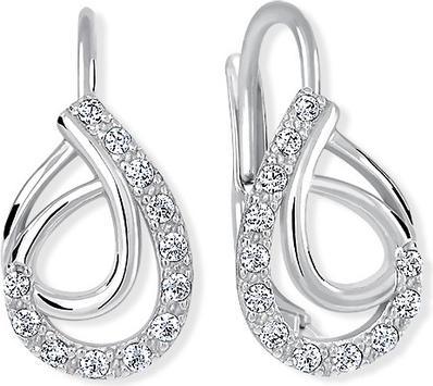 Actual product image Brilio Silver - Fashion silver earrings with zircons 436 001 00551 04