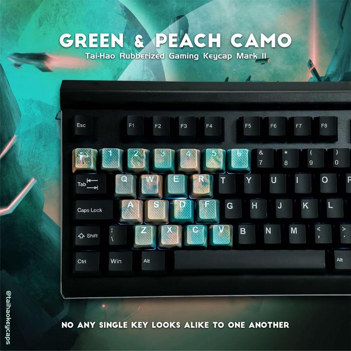 Produktbild Tai-Hao 23-Key Rubber Camo Keycap Set