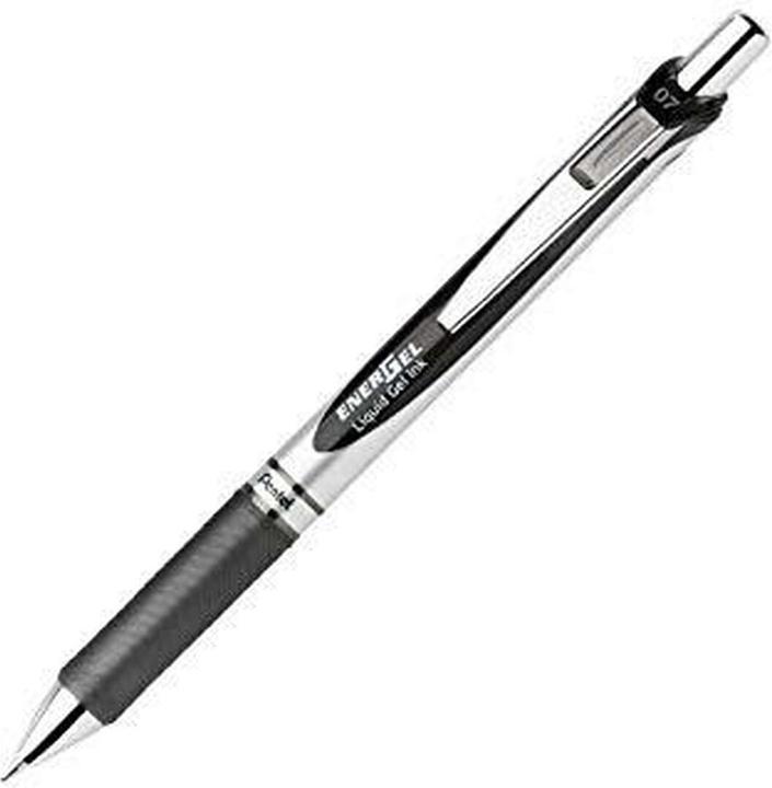 Actual product image Pentel ® EnerGel BL 77 gel ink rollerball pen with push mechanism (Red, 12 x)