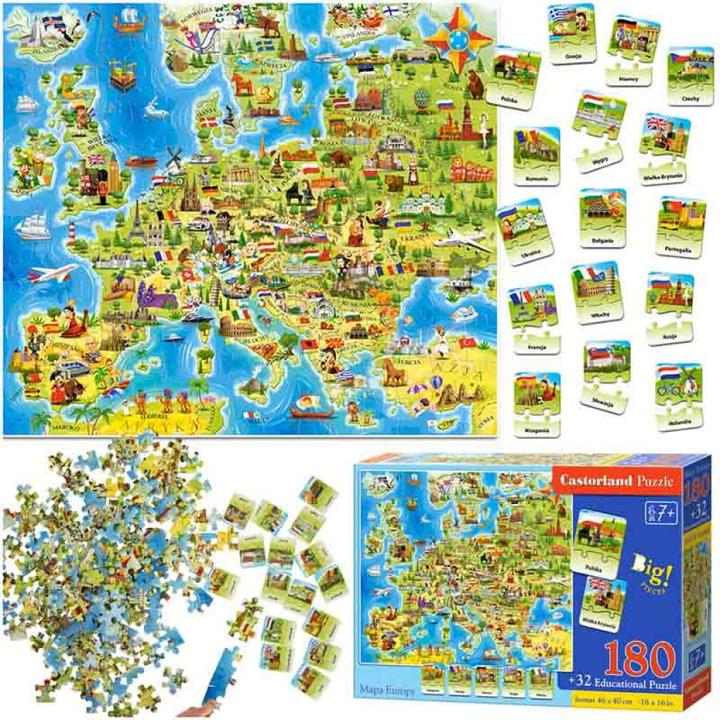 Actual product image Castorland Castor Map of Europe (180 pieces)