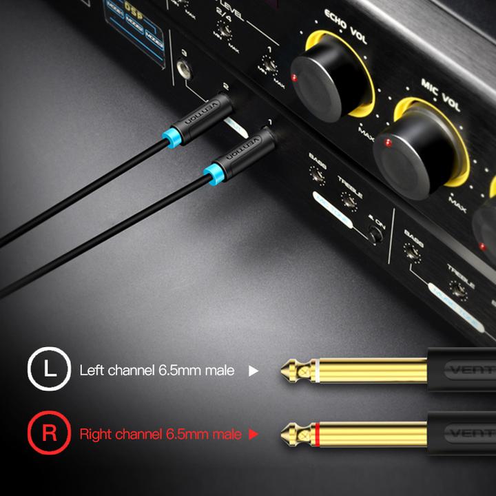 Actual product image Vention 2in1 (1 m, 6.3mm jack, 3.5mm jack (AUX))