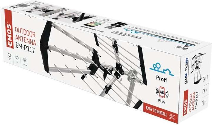 Image du produit Emos J0906 (Antenne yagi, 25 dB, DVB-T / -T2)