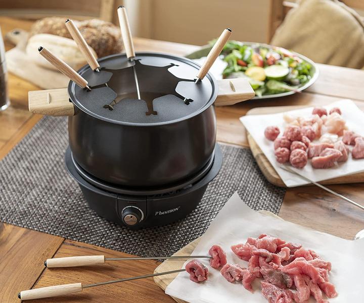Image du produit Bestron Best Set à fondue AFD850BW 8 personnes bk 1500W