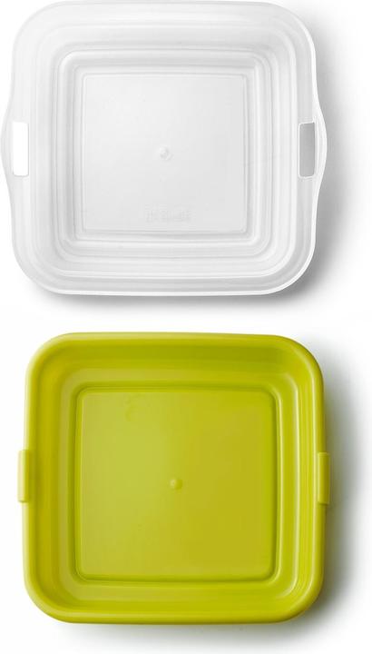 Produktbild Ibili Behälter grün 14.5 x 14.5 x 3.6 cm Perfekt für unterwegs, hält Sandwiches, Snacks und Käse frisch