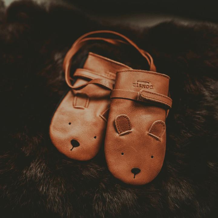 Image du produit Donsje Moufles classiques Kapi Ours - Cuir classique cognac (3, 3.5, 4)