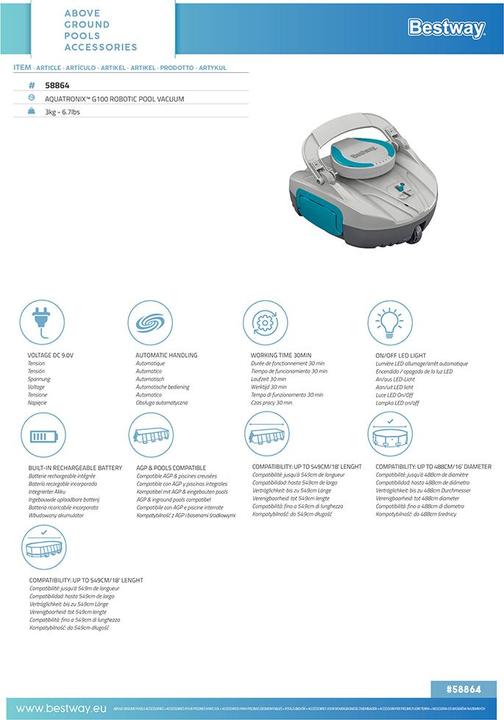 Produktbild Bestway AquaTronix G100 Robotic
