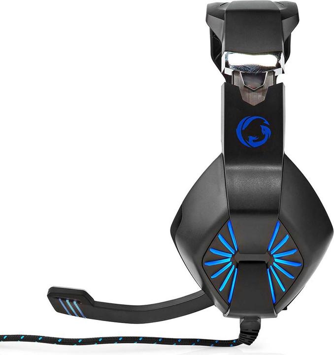 Produktbild Nedis Gaming Headset | Über Ohr | Stereo | USB Type-A / 2x 3.5 mm | Klappbarer Mikrofon | 2.20 m | L (Kabelgebunden)