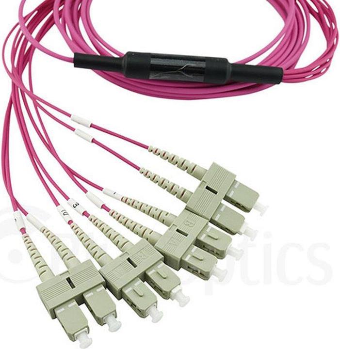 Produktbild CBO LWL MPO/4xSC Breakout Kabel OM4 3 Meter