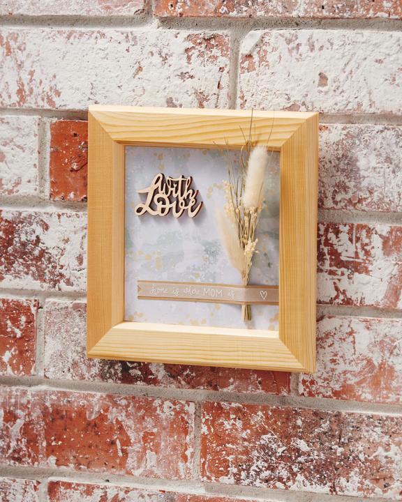 Image du produit VBS Cadre photo en bois "carré", 21,5 x 21,5 cm, intérieur 15 x 15 cm
