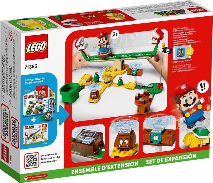 Immagine prodotto LEGO Set di estensione dell'altalena della centrale di Piranha (71365, LEGO Super Mario)
