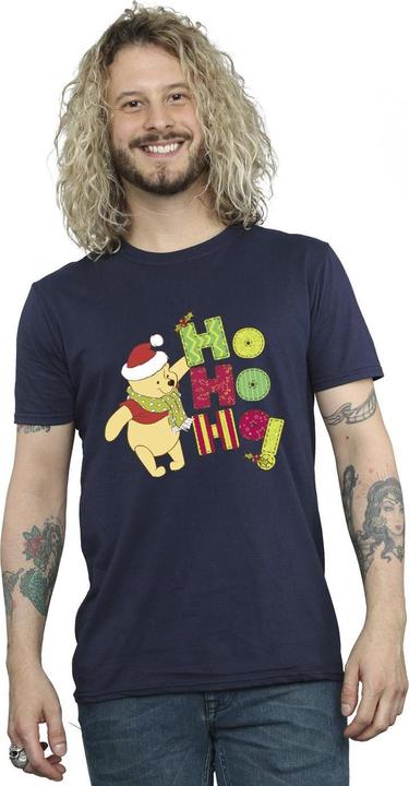 Immagine prodotto Disney Winnie The Pooh Ho Ho Ho Scarf Maglietta Uomo (3XL)