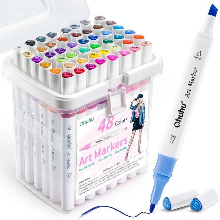 Produktbild Ohuhu Kunstmarker (Mehrfarbig, 48 x)