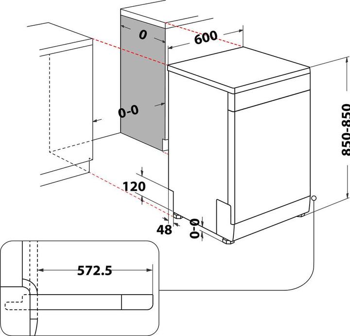 Actual product image Whirlpool WFO 3T141 X
