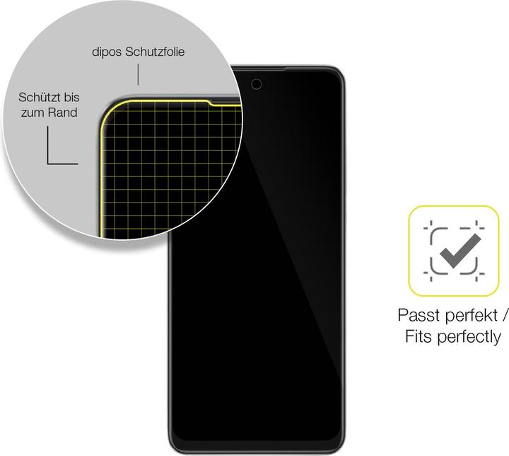 Actual product image Dipos 3D Full Cover Screen Protector (1 Piece, Oppo A40M)