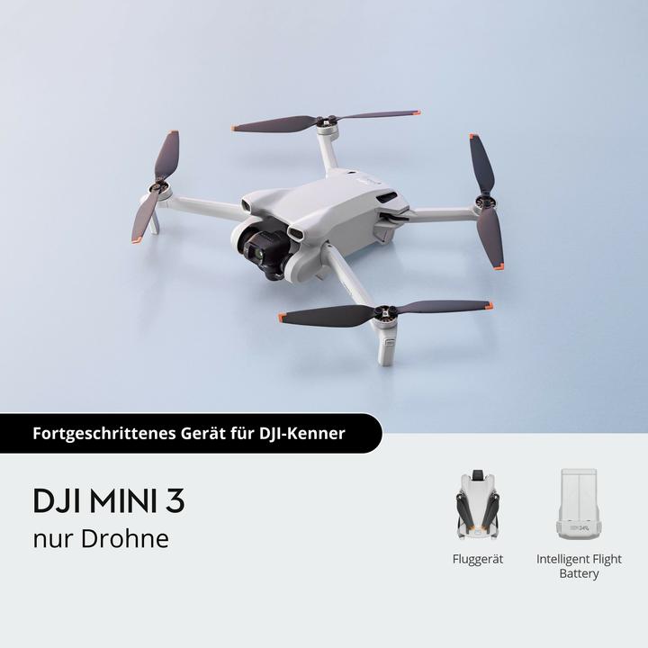 Actual product image DJI Mini 3 without controller (38 min, 248 g, 12 Mpx)