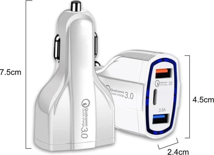 Actual product image Hermex Car USB charger Car USB adapter Car USB charger Car USB adapter