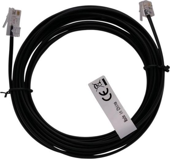 Immagine prodotto RND Electronics Cavo telefonico / cavo modulare, spina RJ11 - connettore RJ45, piatto, 1m, nero
