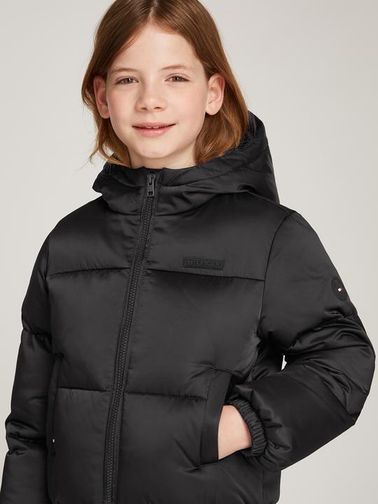 Immagine prodotto Tommy Hilfiger Kids New York Satijnen Puffer Jas - Zwart - Girls - 8 jaar (8)
