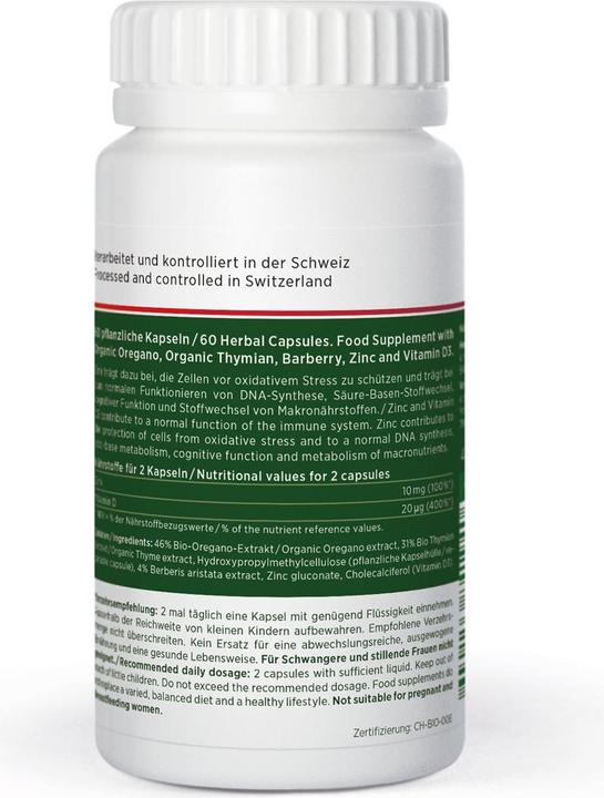 Produktbild Kingnature Oregano Vida Kapsel 614 mg (60 Stück, Kapseln, 75 g)