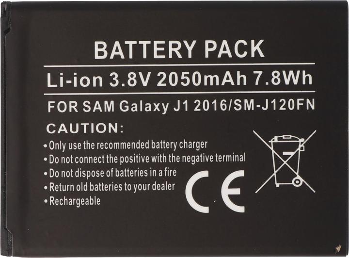 Image du produit AccuCell Batterie Samsung Galaxy J1 2016, SM-J120FN, EB-BJ20CBE